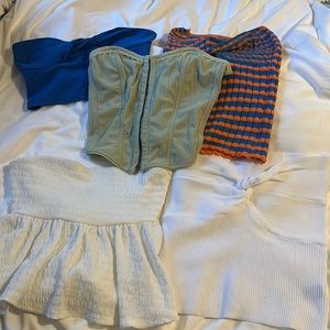 HUGE BUNDLE STRAPLESS CORSETS/TOPS